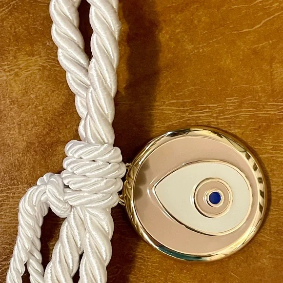 NWT Evil Eye Gold Beige Gouri Hanging Pendant